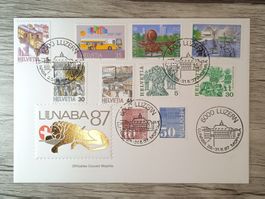 TR51 Enveloppe + Timbre Suisse 1987
