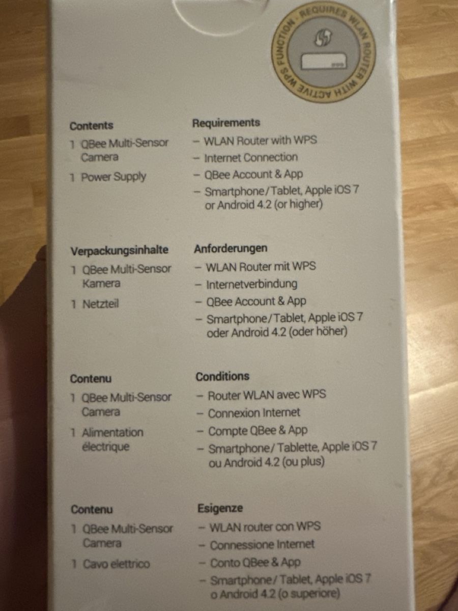 Fotocamera: QBee Multi-Sensor Camera - Stay Connected and Secure! – Nuovo e nell'imballaggio originale da Pratteln venduto da Besliu.Claudiu 2