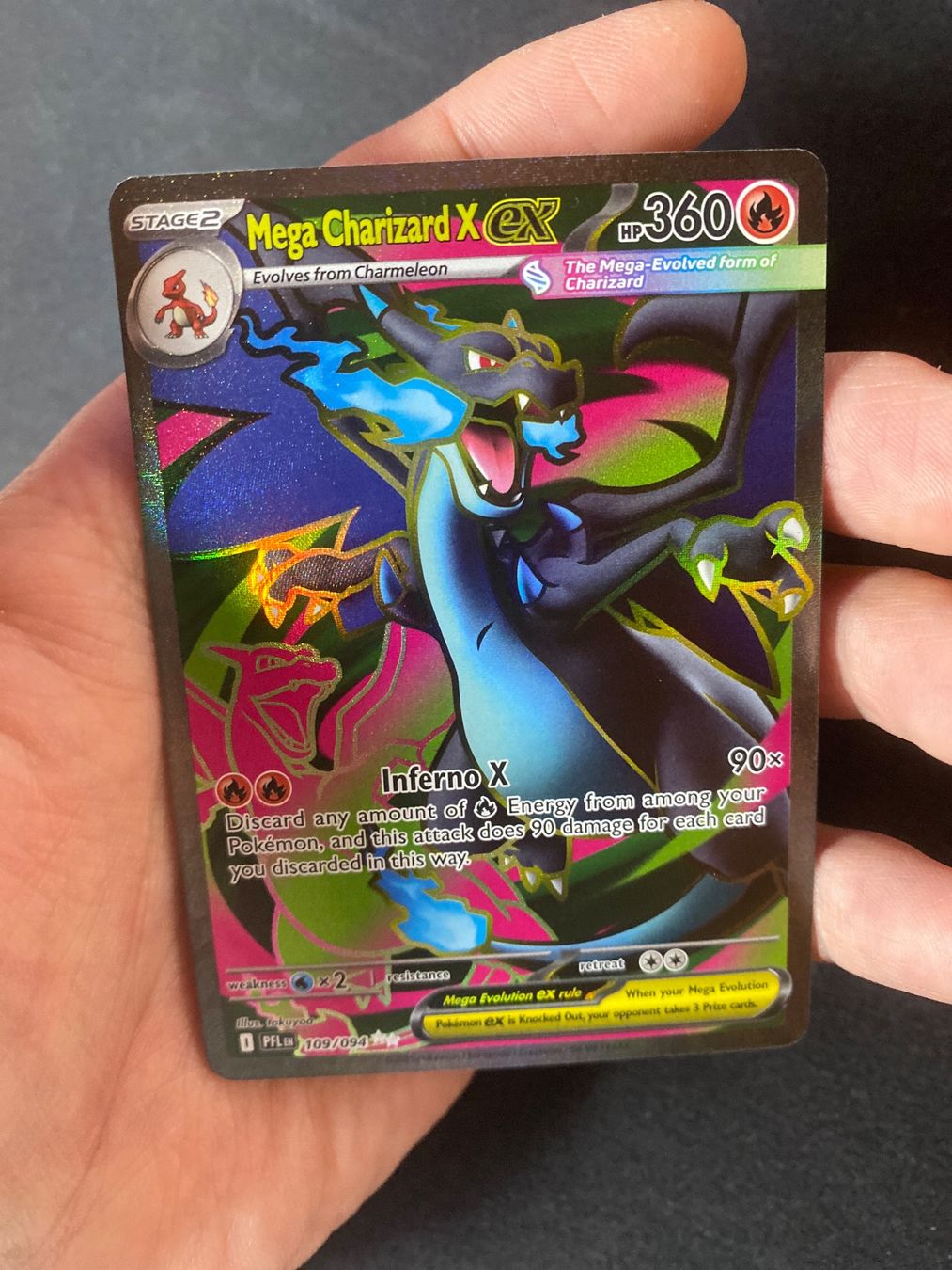 Pokémon Carte collezionabili: Mega Charizard X ex 109 - Glurak - Phantasmal Flames - EN – Nuovo (secondo la descrizione) da Hausen AG venduto da Shrade 3