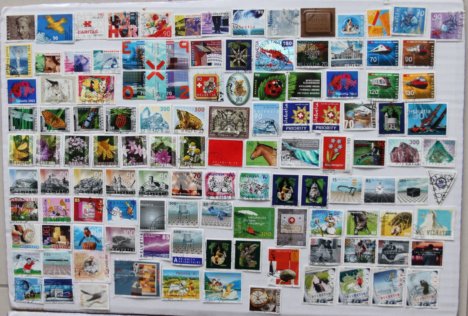 Alle Briefmarken: Briefmarken CH 2001-2010 – Gebraucht aus Oberentfelden von lakipul 1