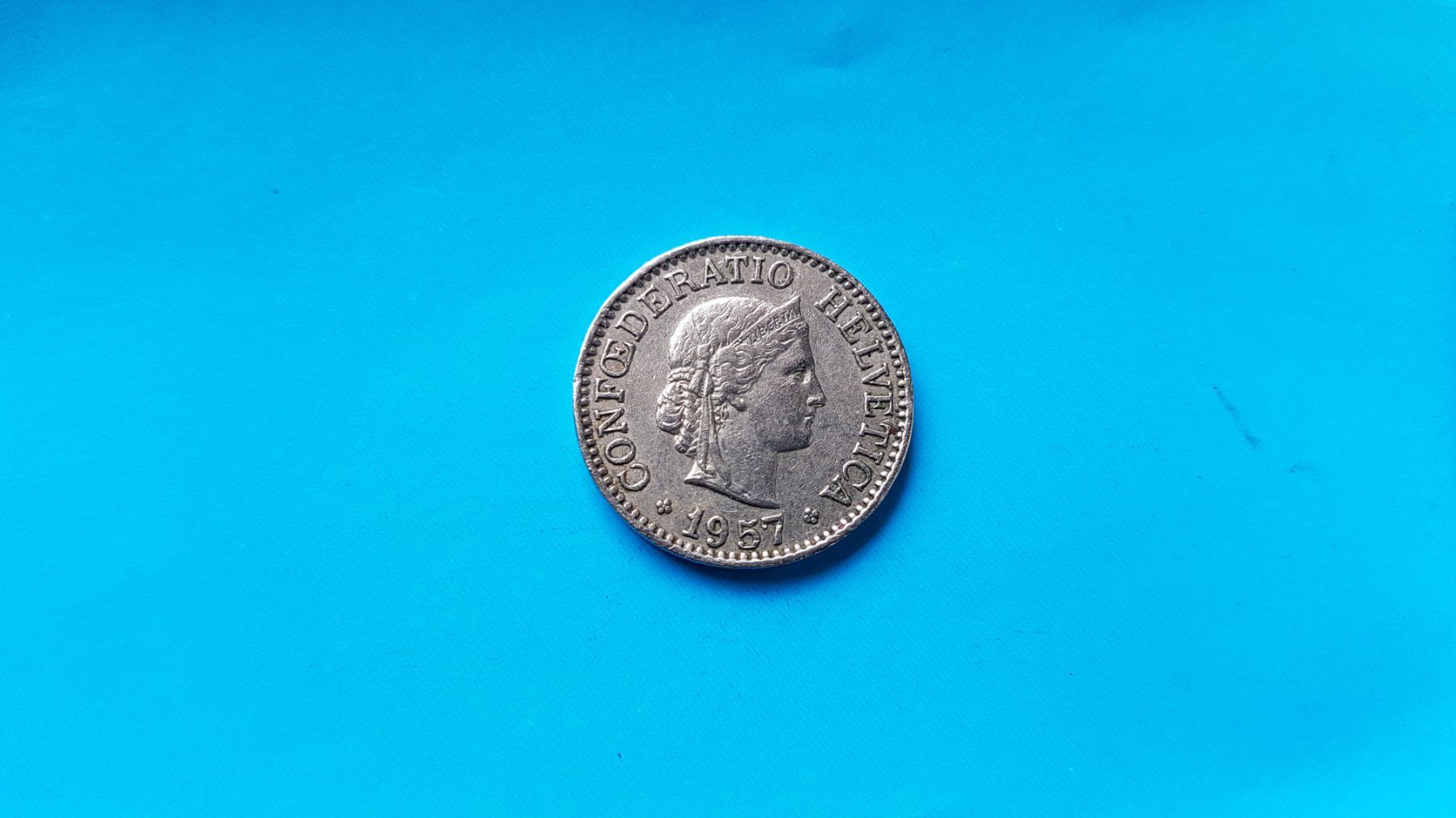 Tutti le monete: CH 10 Rappen - 1957 – Usato da Reinach BL venduto da Dexy62