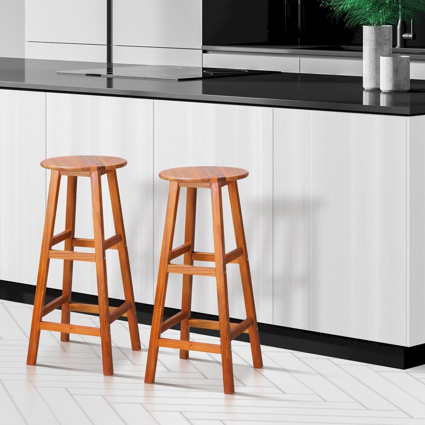 Ladenausstattungen & Messebau: Deuba Barhocker 2er Set Holz Barstuhl – Neu und originalverpackt aus Bottighofen von zaap 8