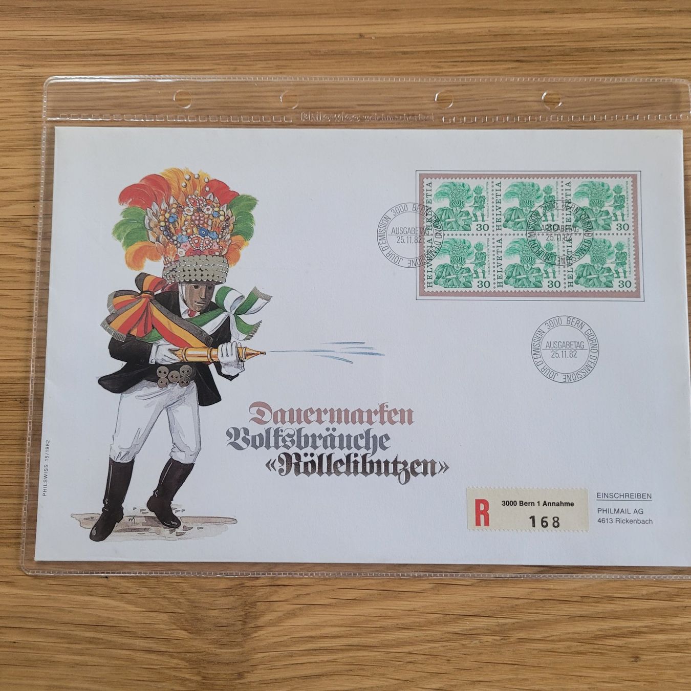 Tutti i francobolli: FDC Grossbrief 1982 Bern – Usato da Biel/Bienne venduto da Destockweb