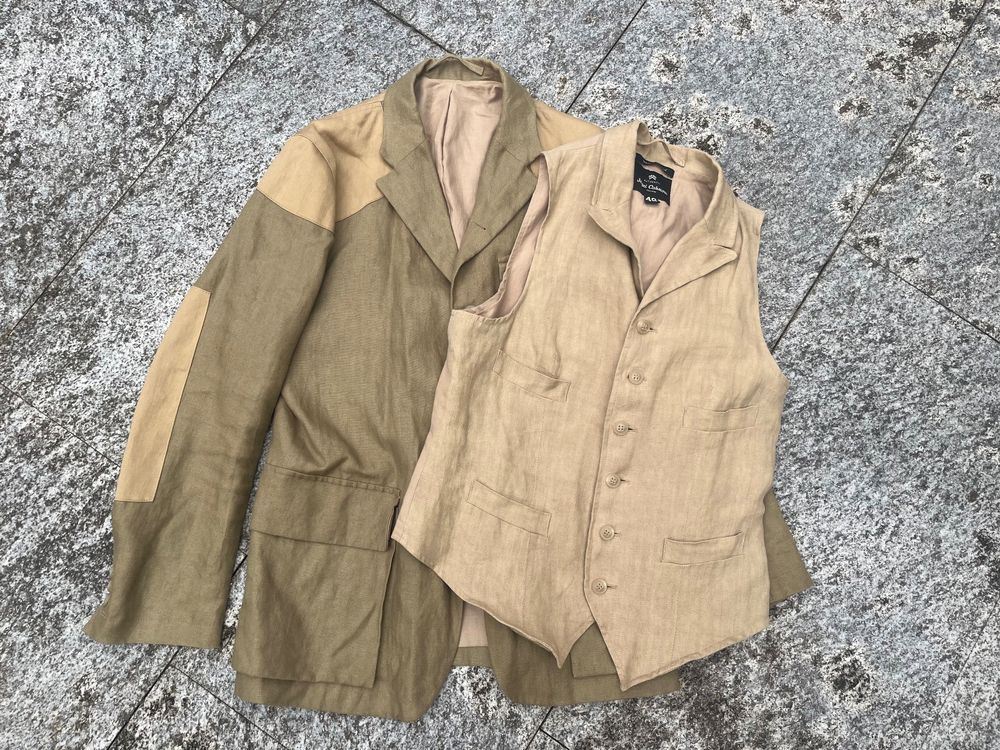 Giacche: Nigel Cabourn Jacke und Weste Leinen – Usato da Bottmingen venduto da Puffsack