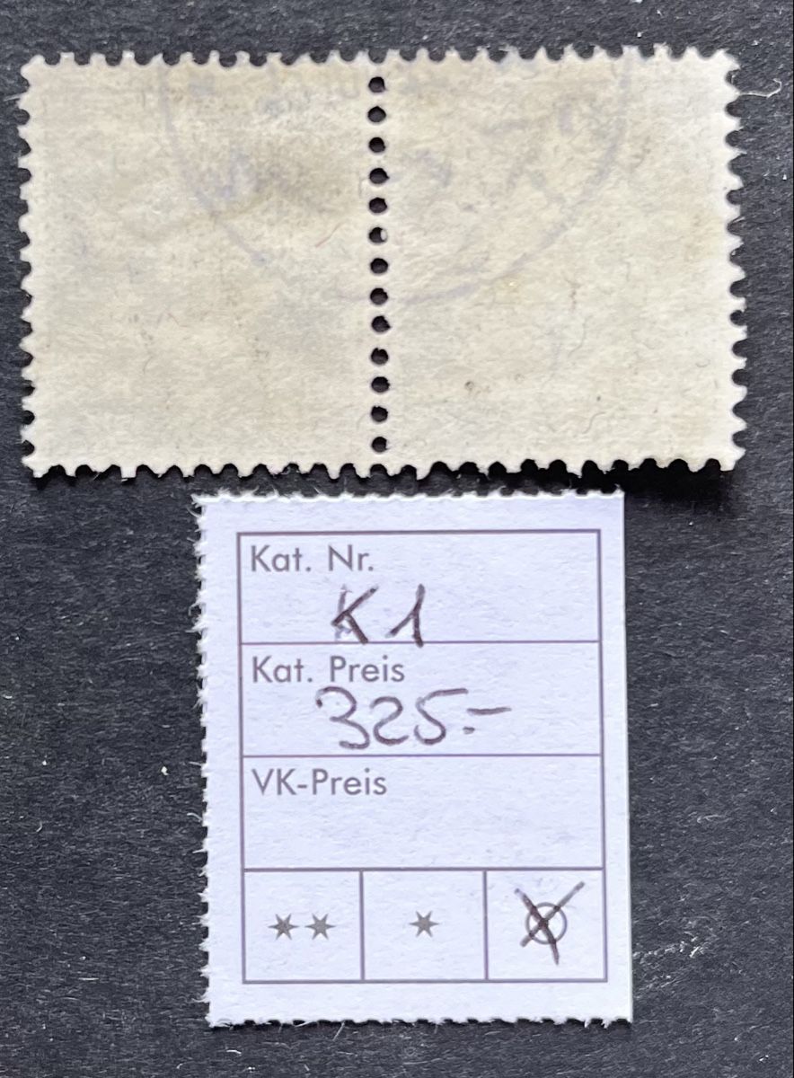Tous les timbres: Kehrdrucke Nr. K1 Obl. Cat. 325.- CHF  – D'occasion à Sottens par thigroux 1