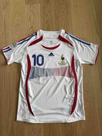 Adidas Frankreich Trikot Nummer 10 weiss neuwertig