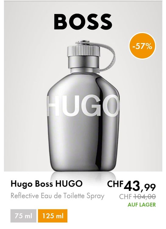 Hugo boss clearance 125 99