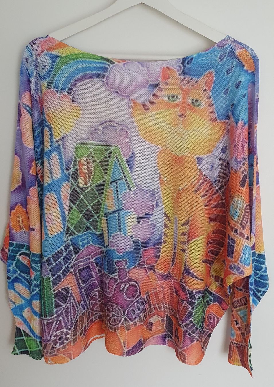 Pulls & Sweat-shirts: Bunter One Size Katzenpullover – D'occasion à Möriken AG par Katze110 1