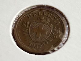 Schweiz 1 Rappen 1937 vzgl - unz Schild/Freiheitshut