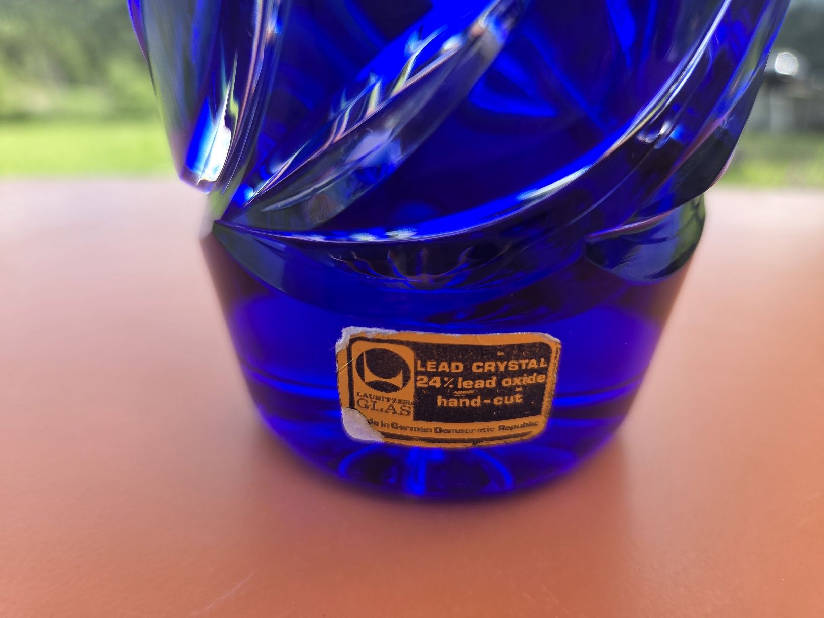 Vasen & Gefässe: kobaltblaue Bleikristallvase – Gebraucht aus Bühler von ros_5qfr 1