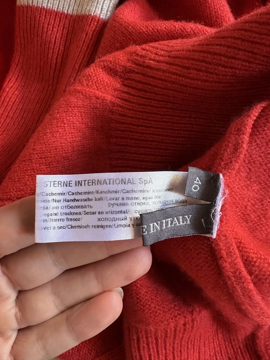 Maglioni & Felpe: Lorena Antoniazzi Pull col roulé 100% cachemire rouge – Nuovo (secondo la descrizione) da Villeneuve VD venduto da tat_9fhl 4