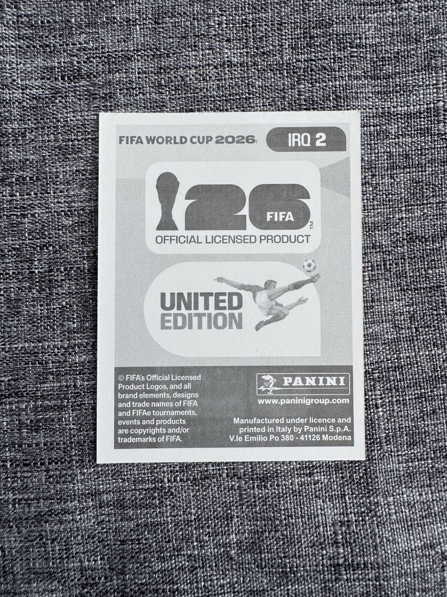 Panini Carte collezionabili: Panini WM 2026 - IRQ 2 – Nuovo e nell'imballaggio originale da Fribourg venduto da LaDegote 1