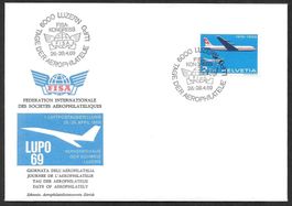 Sonderbrief Tag der Aerophilatelie Luzern 26.-28.4.1969