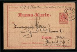 Breslau, Karte der Hansa Private Stadtpo