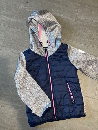 Blau-graue Softshell-Jacke 104/110 - neuwertig