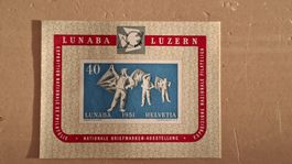 Bloc philatélique Lunaba Luzern 1951 état correct