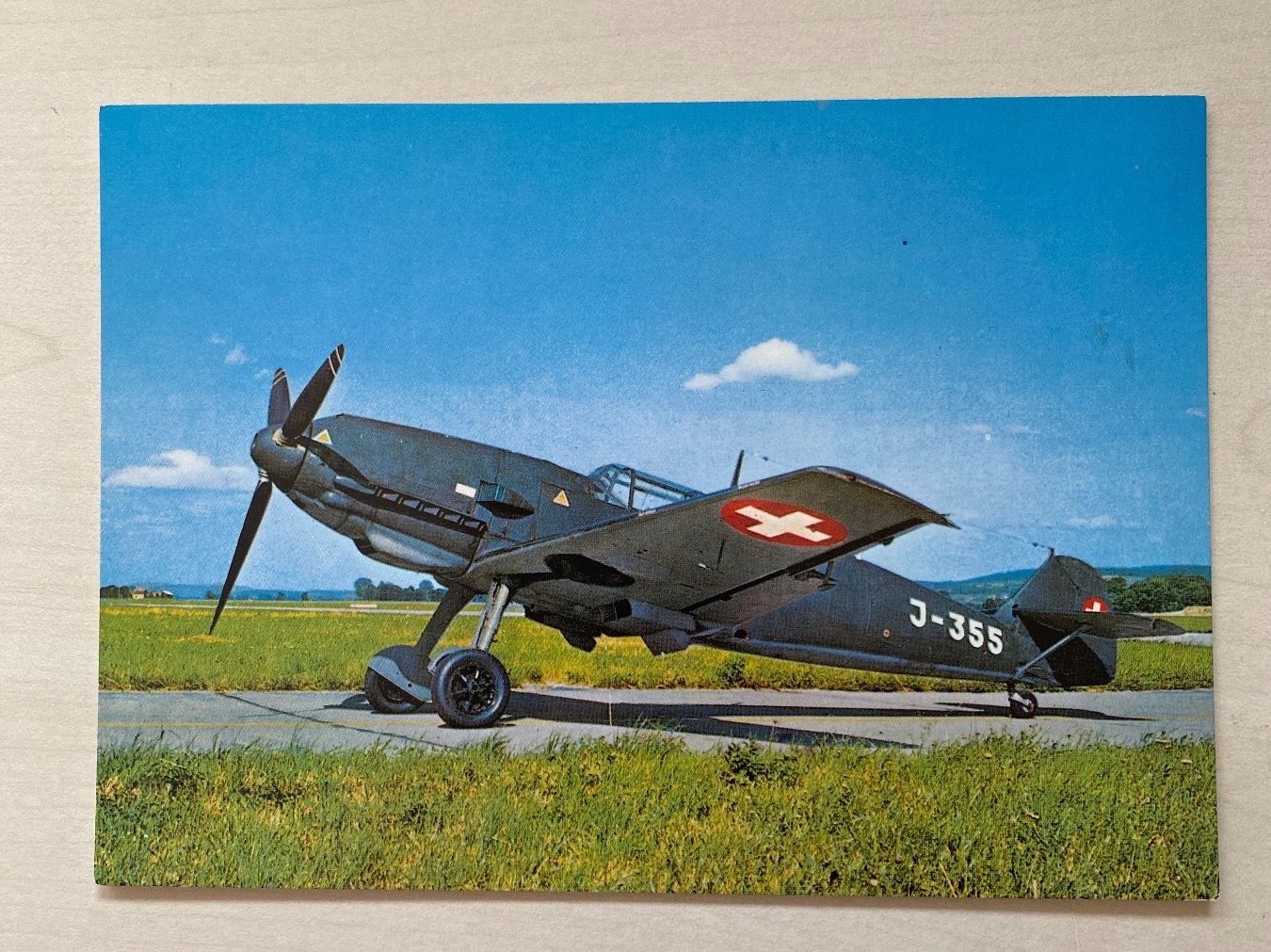 Cartoline postali: AK - Schweizer Luftwaffe Messerschmitt ME 109 E – Usato da Dübendorf venduto da Stoe26