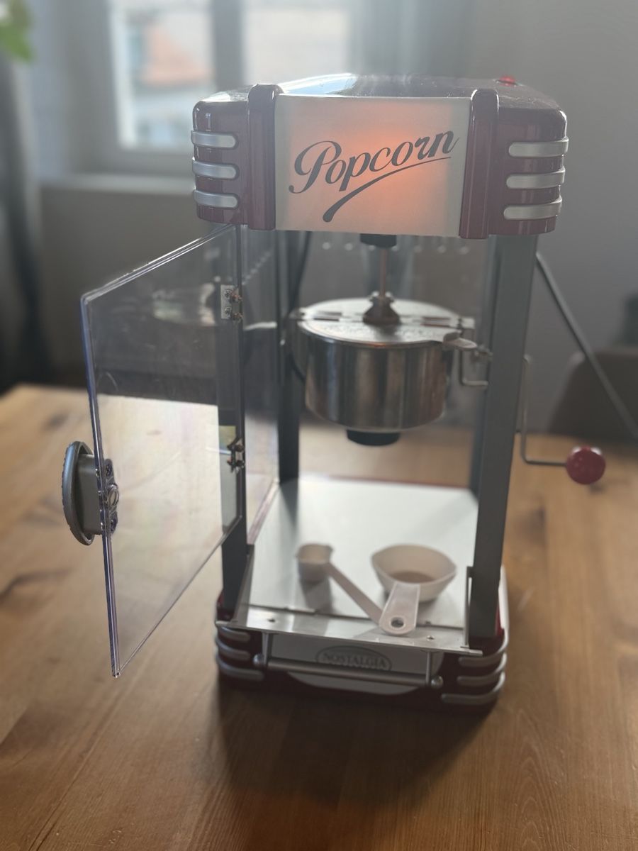 Küchengeräte: Machine à pop-corn Nostalgia Electrics rouge rétro – Neu (gemäss Beschreibung) aus Ste-Croix von Astonmp 1
