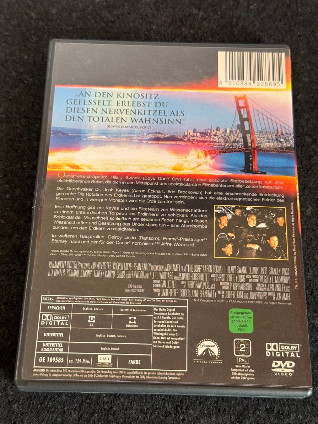 Tutti i DVDs: The Core DVD "Der innere Kern" DE/EN widescreen collection – Usato da Fribourg venduto da tschjoly 1