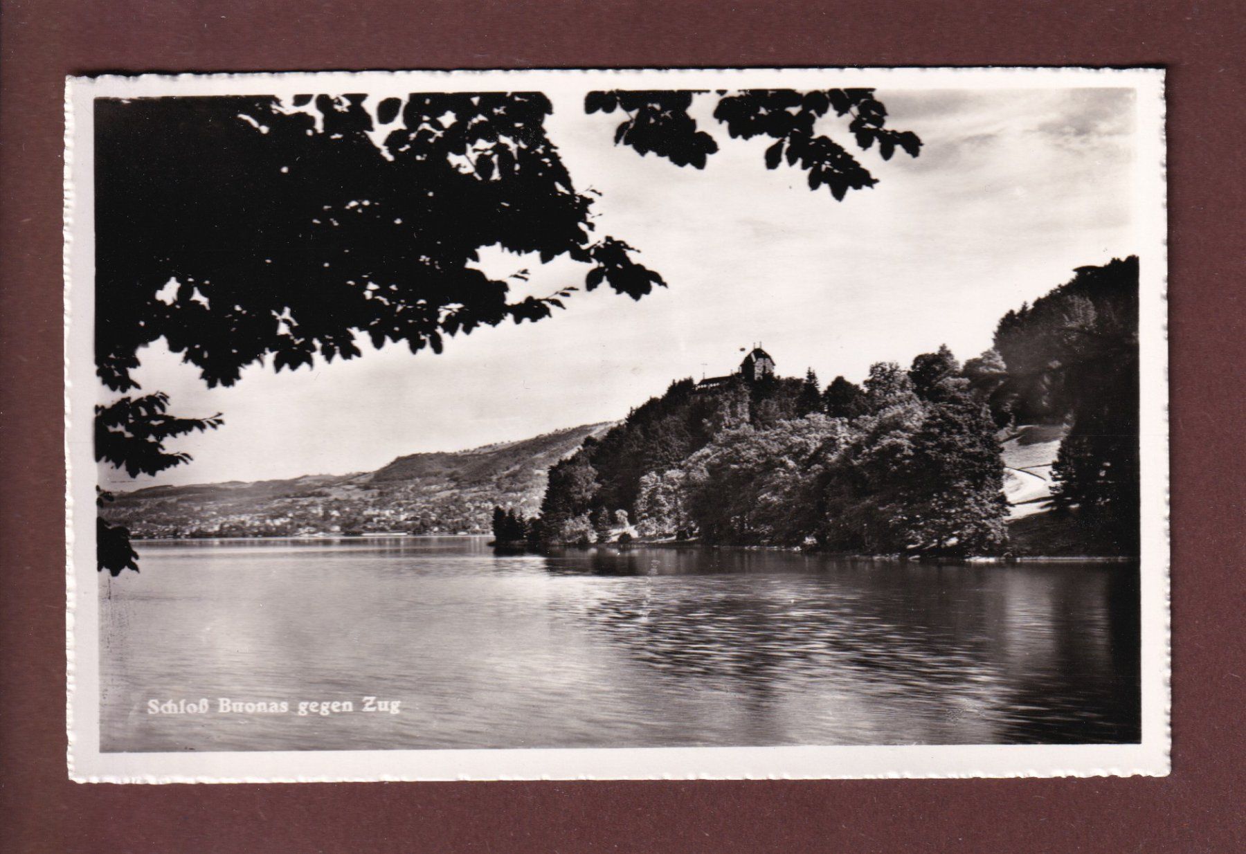 Cartoline postali: Schloss BUONAS gegen Zug – Usato da Pully venduto da nicecards
