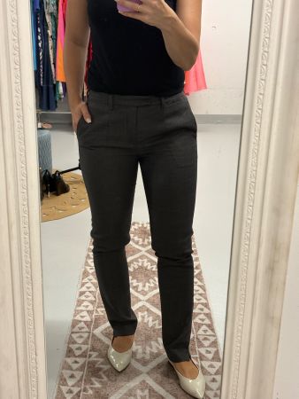 Inwear gerade Anzugshose Gr. 38 grau Fischgrat Muster Hose