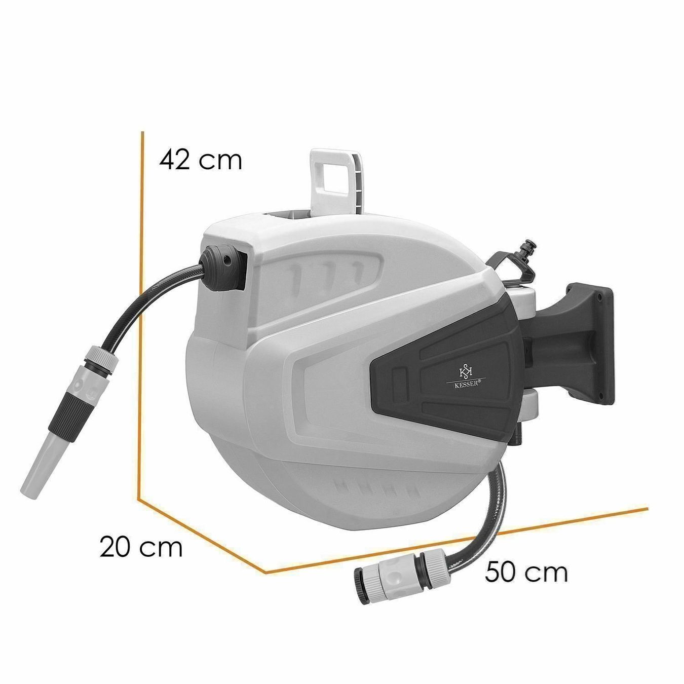 Tuyaux & tubes: KESSER Schlauchaufroller Grau 30 Meter – Neuf avec emballage d'origine à Bottighofen par zaap 6