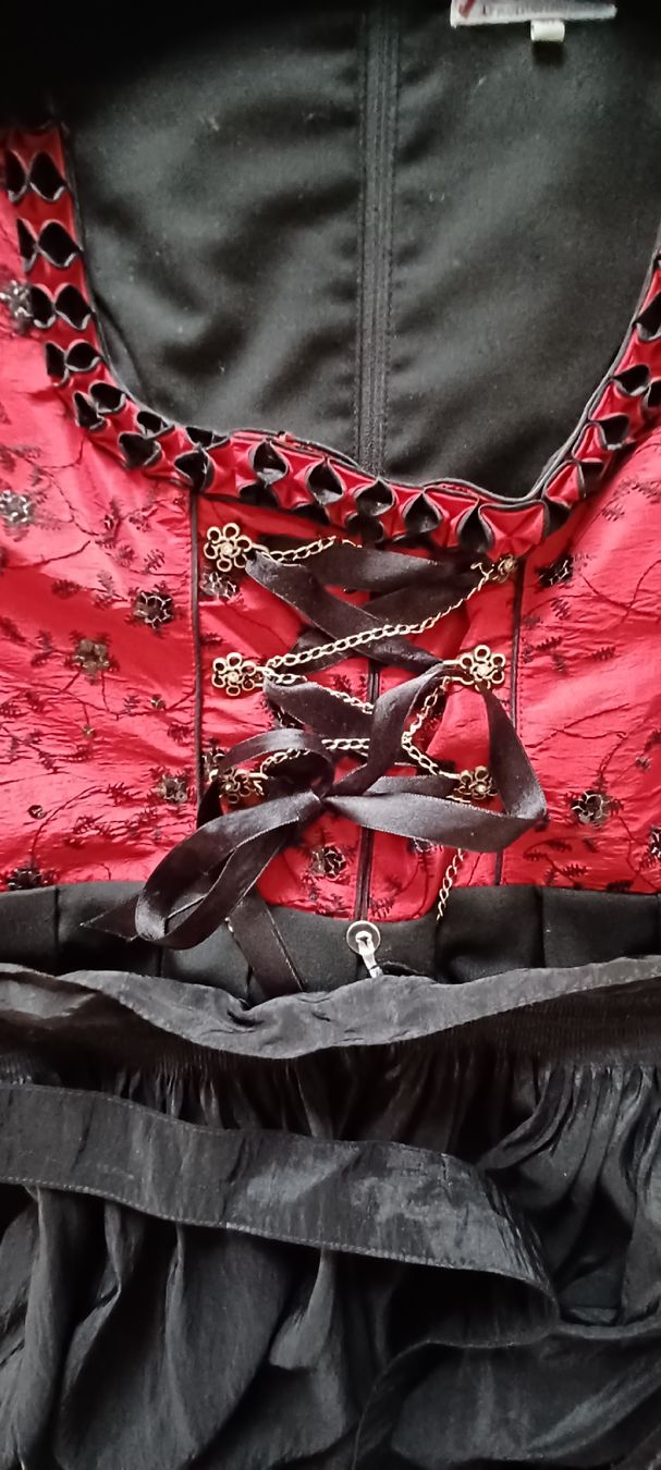 Vestiti: Fuchs Trachtenmode Dirndl Gr. 40, Rot-Schwarz – Nuovo (secondo la descrizione) da Plaffeien venduto da Morituri 2