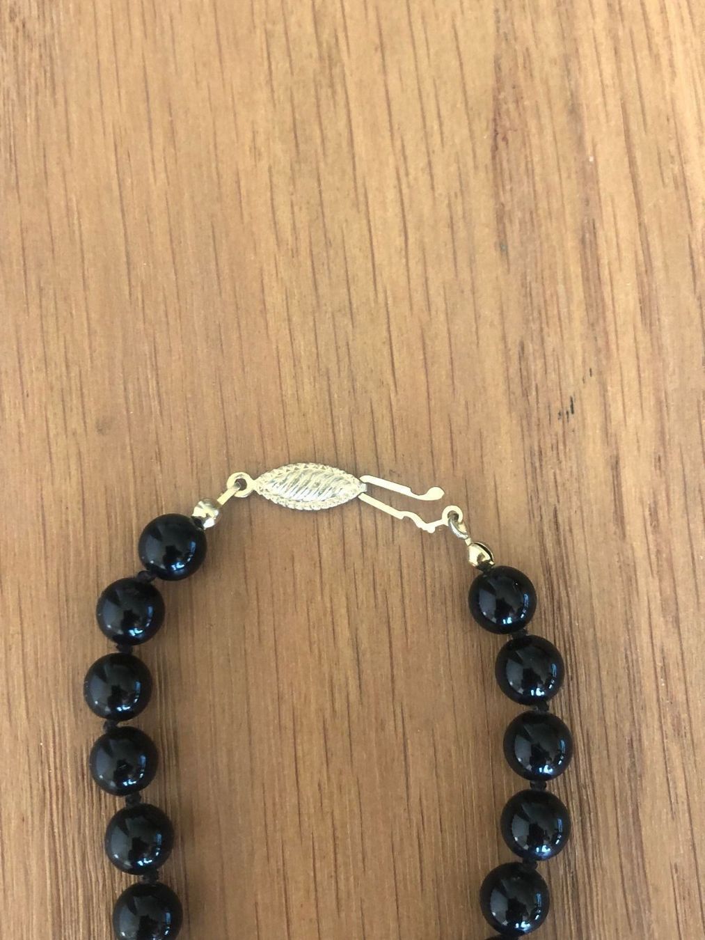 Perle (finte): schwarze Perlenkette 47cm lang – Usato da Hattenhausen venduto da Topas00 1