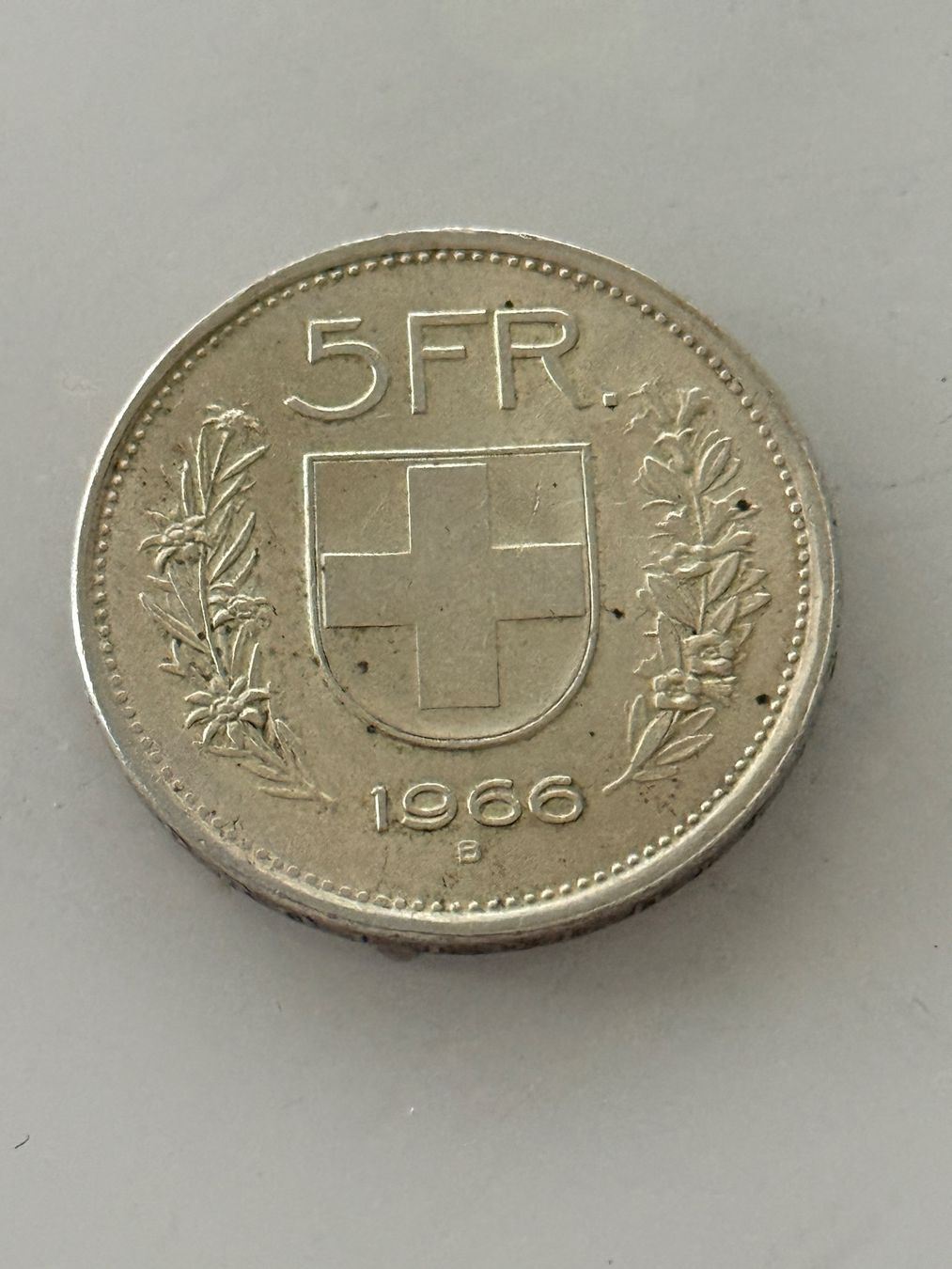 Alle Münzen: 5 Franken 1966  Silber – Gebraucht aus Wallisellen von SWISS_SILVER1