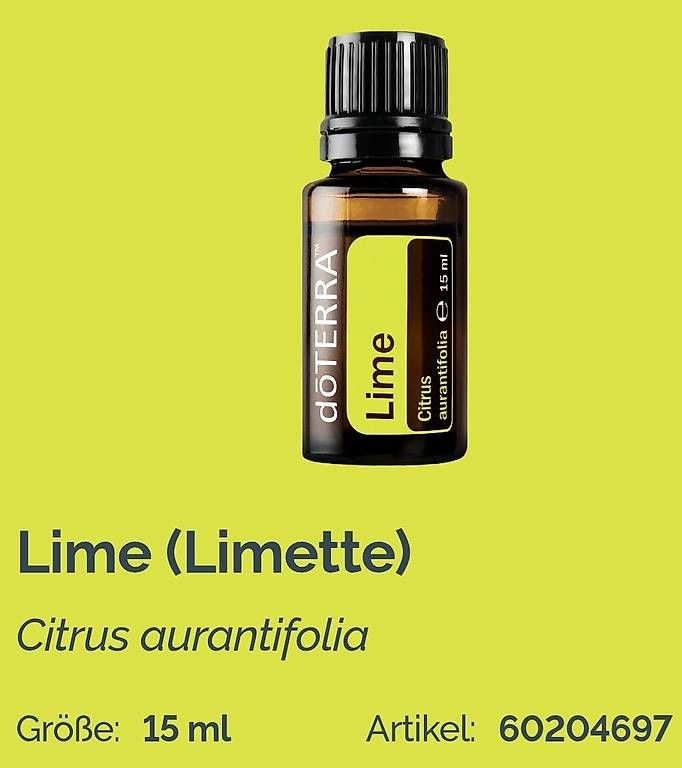 Doterra Ätherische Öle: Dõterra Lime – Neu und originalverpackt aus Lyss von Infinia