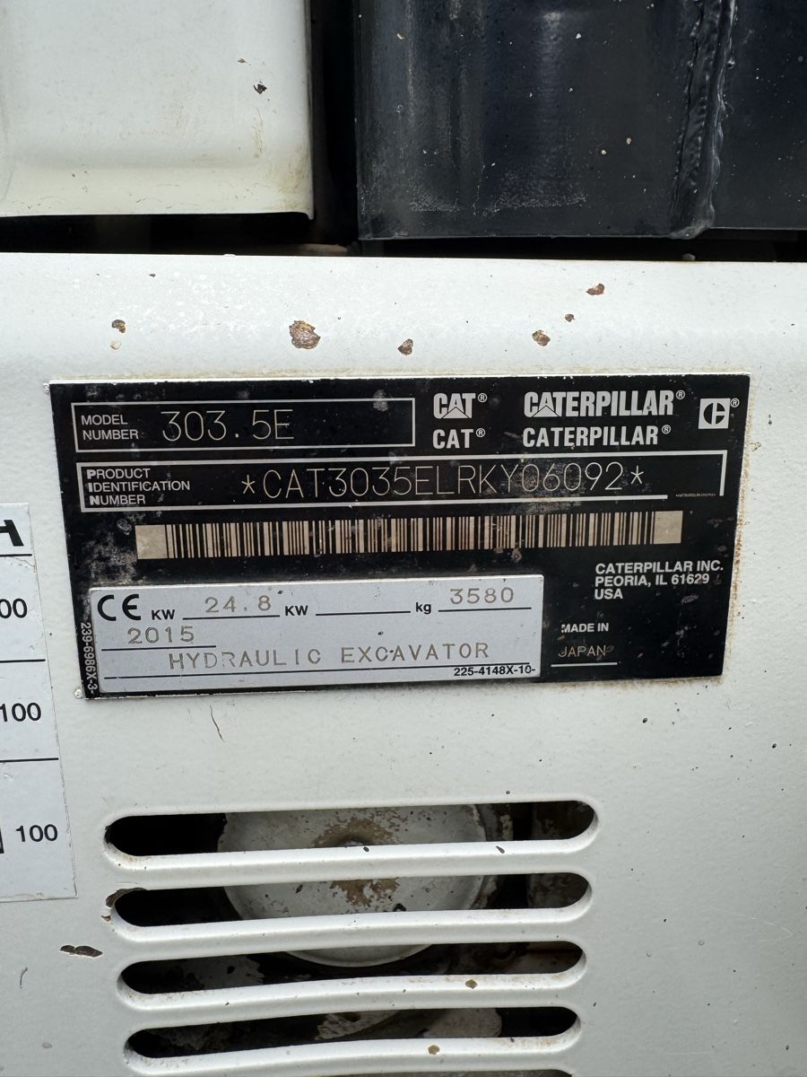 Caterpillar Escavatori: Raupenbagger Caterpillar 303.5E mit Powertilt – Usato da Koppigen venduto da JakupiFahrzeughandel 8