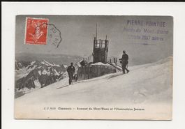 AK 1915 Chamonix Sommet du Mont Blanc /Observatoire Janssen