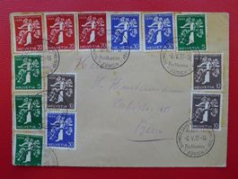 1939, LANDI-Ersttagsbrief: Nr.228-239 komplett! Kat: 1150.-