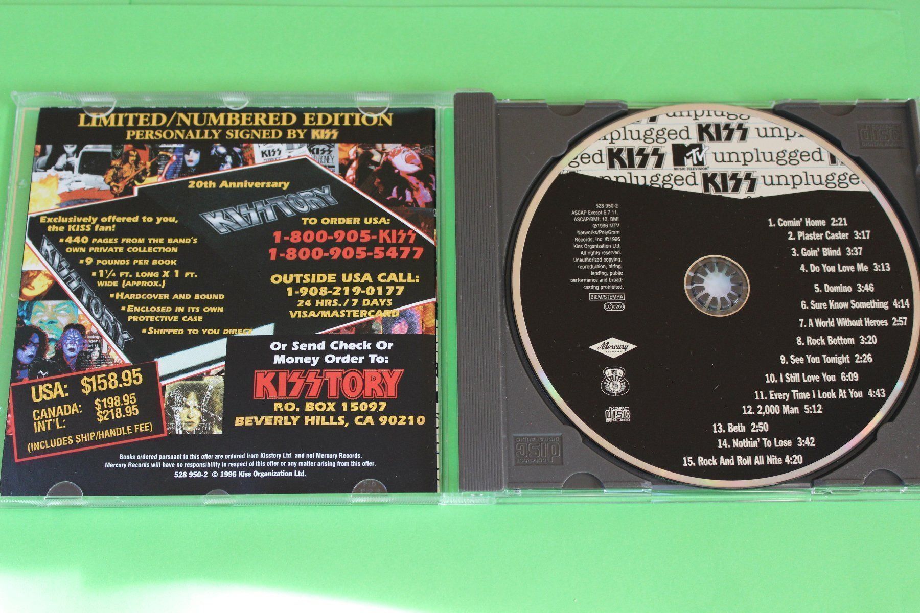 CD: KISS - MTV UNPLUGGED CD 1996 – Usato da Tübach venduto da JamesStone 1