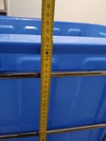 200L Robuster Kunststoffbehälter mit Edelstahl-Trolley