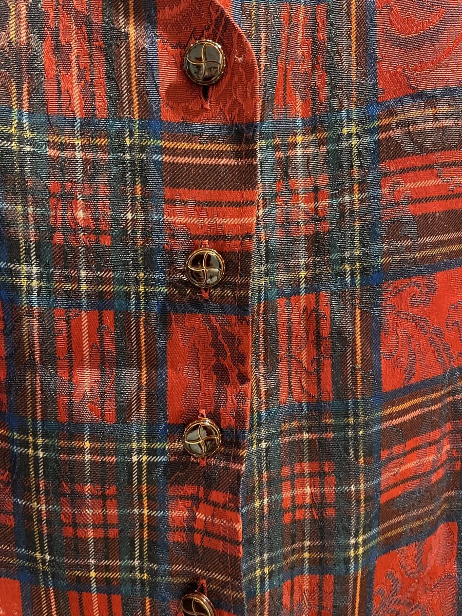 Gilet & Giacche: Vintage Elegante weste rot kariert Gr. 44 – Usato da Zürich venduto da Closetbesties 2