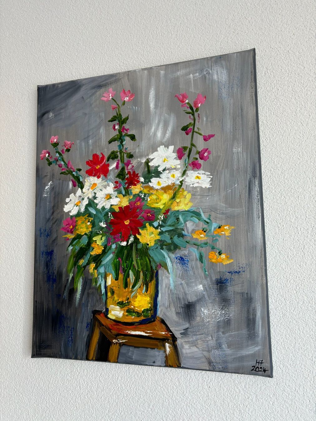 Dipinti: Blumenstrauss nach Matisse - Gemälde – Nuovo (secondo la descrizione) da Cham venduto da Felha 4
