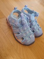 Kindersandalen blau orange, Grösse 25