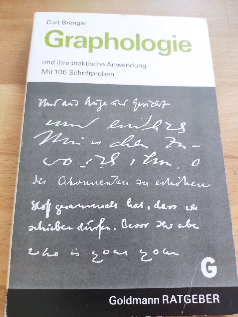 Libri: Graphologie, Curt Brenger – Usato da Zürich venduto da typish