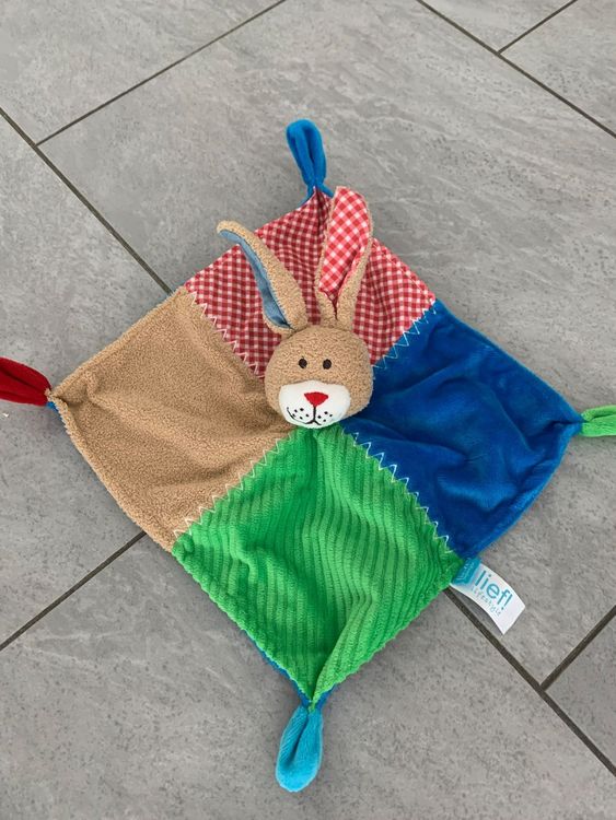 Lilleta Schmusetuch 'Türkis Hase' - Weiches Kuscheltuch Für Babys Mit Beißring