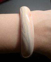 🩷✨ Wunderschöner Pink Achat Armreif aus echtem Naturstein ✨