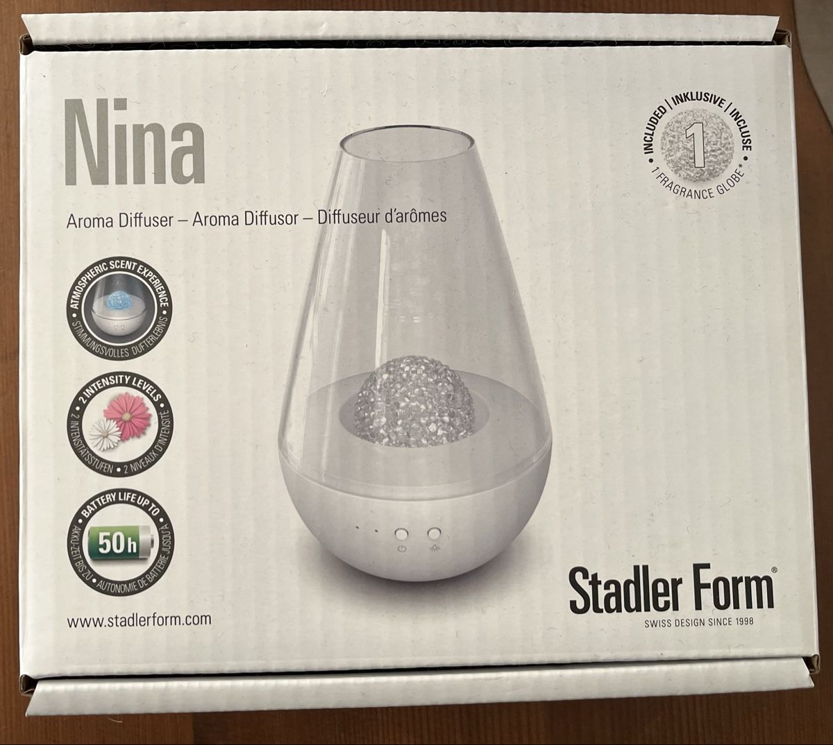 Stadler Form Diffusori di oli essenziali: Stadler Form Nina Aroma Diffuser NEU & OVP – Nuovo e nell'imballaggio originale da Zürich venduto da Danyelsky