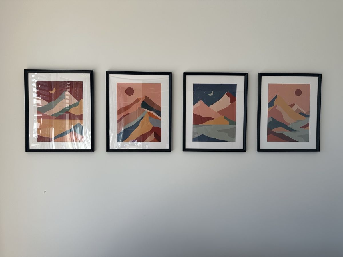 Foto & Immagini: Set of 4 art posters with frames 40x50 cm – Nuovo (secondo la descrizione) da Zürich venduto da Matico2 1