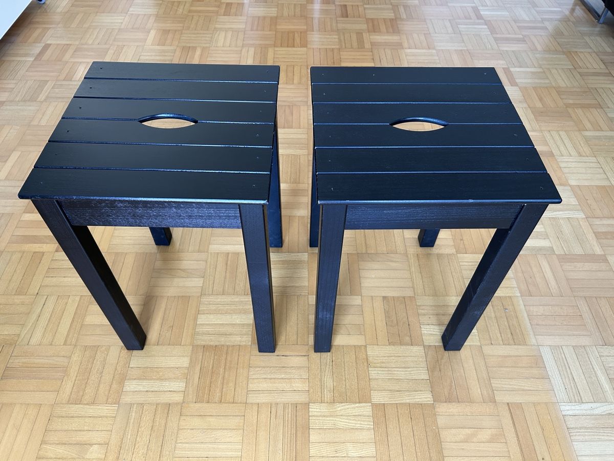 Micasa Hocker: HOLZ-TABURETT II Hocker x 2 – Neu (gemäss Beschreibung) aus Luzern von zapatae