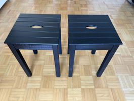 HOLZ-TABURETT II Hocker x 2