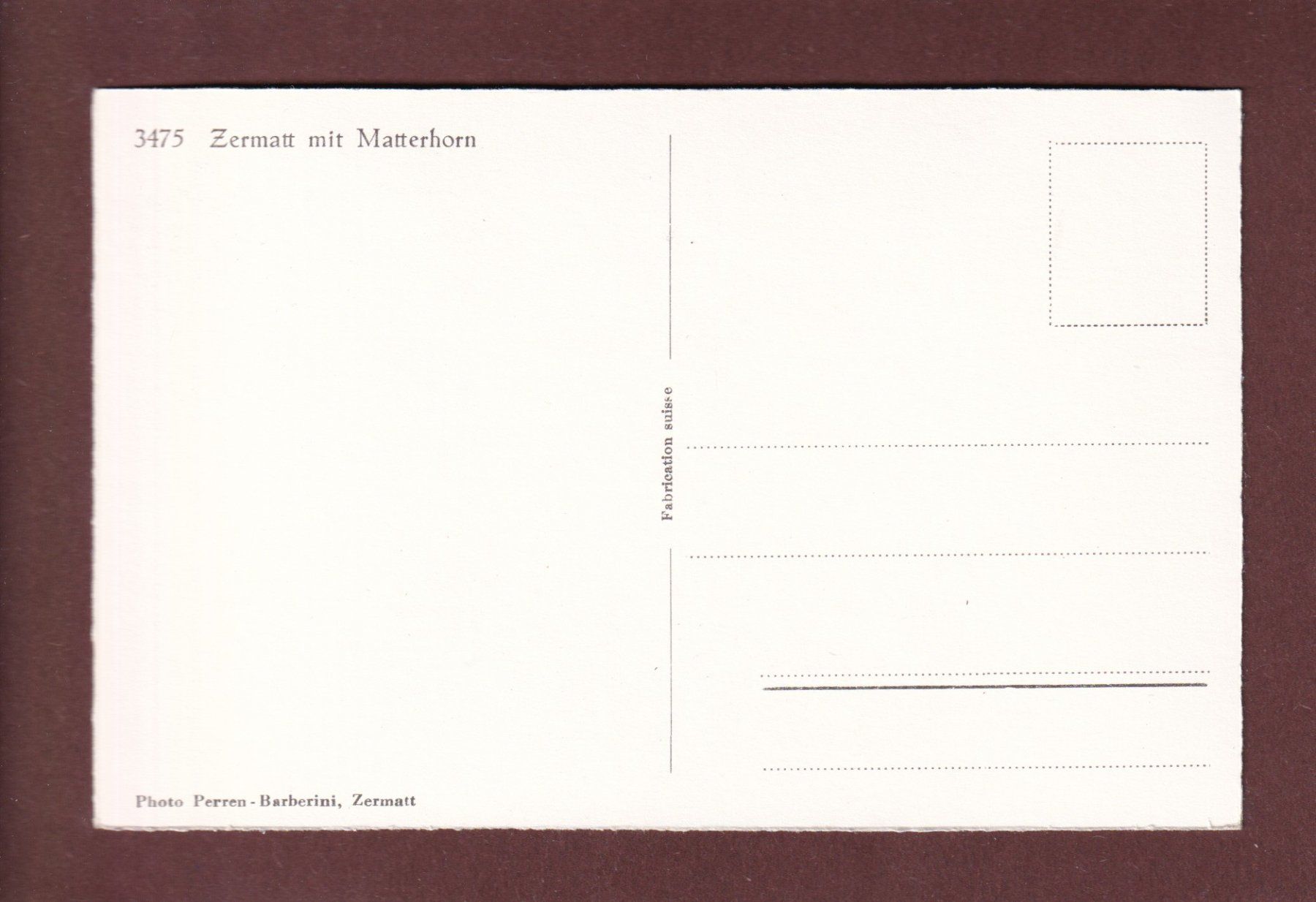 Cartoline postali: ZERMATT mit Matterhorn – Usato da Pully venduto da nicecards-shop 1
