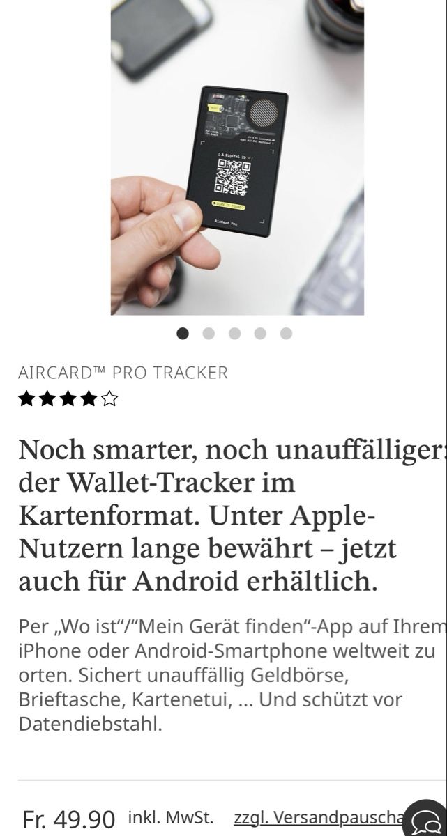 GPS & Strumenti di misurazione: AIRCARD™ PRO TRACKER – Nuovo (secondo la descrizione) da Laupersdorf venduto da Cloludi 4