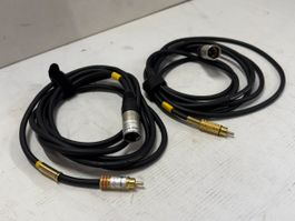 2x Cinch M auf XLR m Neutrik Kabel 3m (X1148)