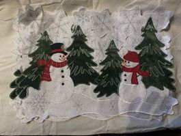 4x Festive Snowman Placemats  - Winter Decoration ❄️🎄☃️