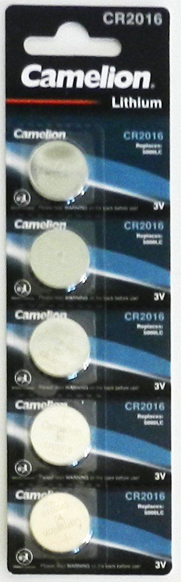 Caricatori & Batterie: 5 Knopfzellen CR2016 - 3Volt - Camelion – Nuovo e nell'imballaggio originale da Zürich venduto da hpr_3029